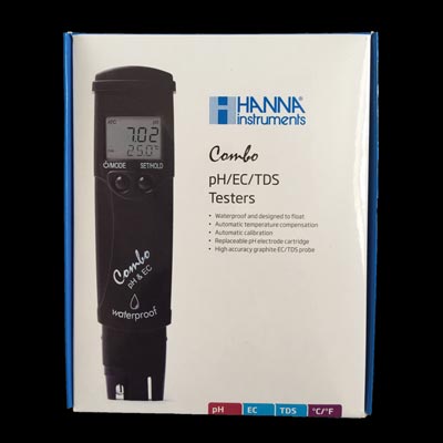 Testeur pH/EC/TDS/°C waterproof
